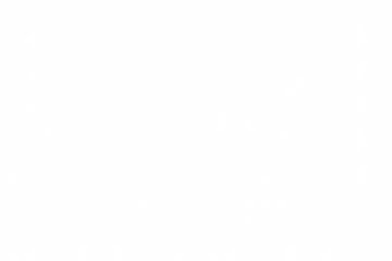 Golden light beams expanding on a transparent background, creating a radiant and ethereal effect