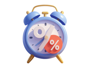 3d minimal Special discount offer icon. Flash sale reminder. Special big sale offer. (4)