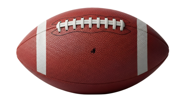 American football ready for game isolated PNG with Transparent Background - Powered by Adobe