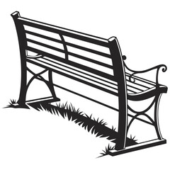 Bench with backrest
