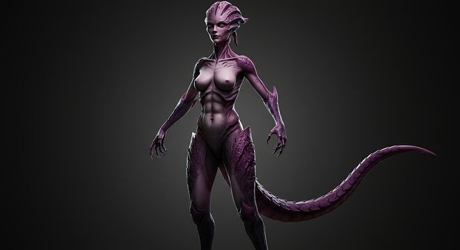 Alien female figure