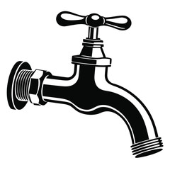 Water tap silhouette