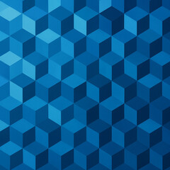 Geometric Hexagon Abstract Pattern with Isometric 3D Effect