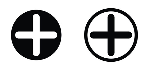 Obraz premium Plus Minus Icon Vector Symbol EPS 10