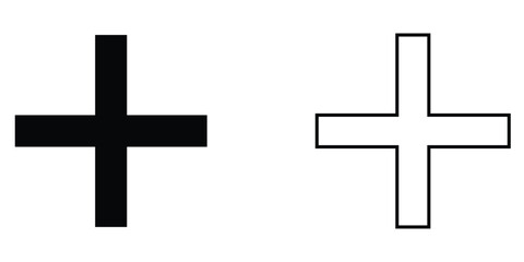 Plus Minus Icon Vector Symbol EPS 10