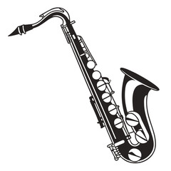 Saxophone outline