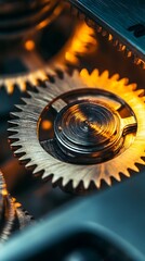Intricate watch mechanism showcasing precision engineering, time, and elegant craftsmanship