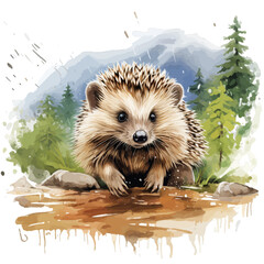 hedgehog in the grass