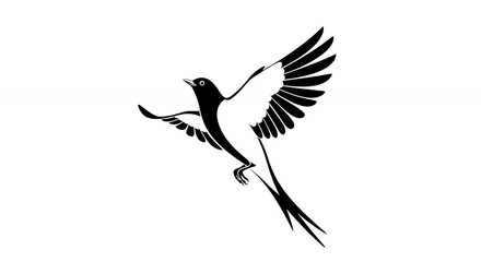 Fototapeta premium Bird in flight graphic