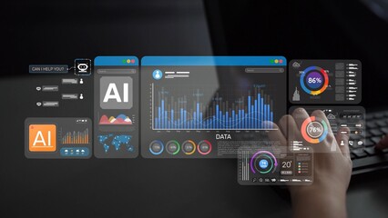 AI Assistant Brain Processor with LLM Technology, Big Data, Machine Learning, Generative AI for Business Support, Future Agentic AI Technology and Artificial Intelligence Prompt Engineering. Muxer
