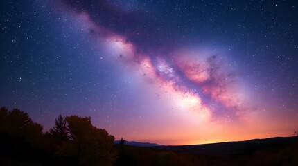 Naklejka premium starry night sky