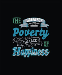 Happiness Slogan T-shirt Design
