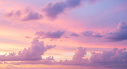 Obraz premium Dreamy Cloudy Sky in Pastel Tones