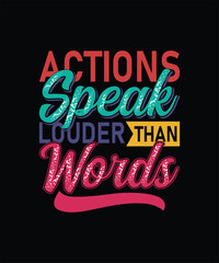 Action Speaks Louder Typography Design