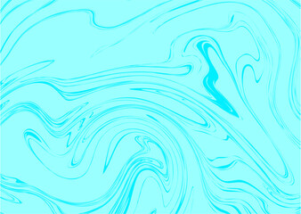 Creative light blue abstract background with fluid marble ink texture. Modern vector graphic with dynamic swirls and lines