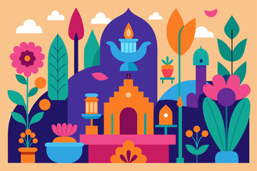 a vibrant and eclectic home in a bohemian garden  