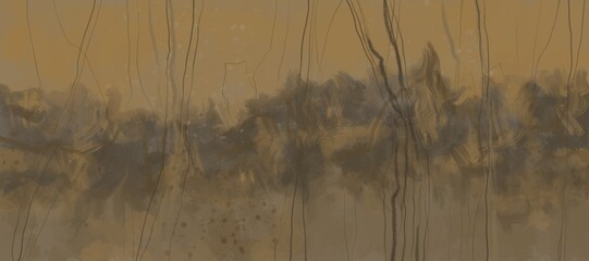 Abstract image for printing. Picture for modern interiors. The picture is painted by hand on a tablet. © neurostructure