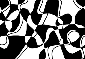 Minimal abstract image for printing. Picture for modern interiors. The picture is painted by hand on a tablet. © neurostructure