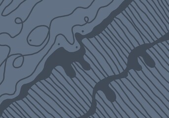 Minimal abstract image for printing. Picture for modern interiors. The picture is painted by hand on a tablet. © neurostructure