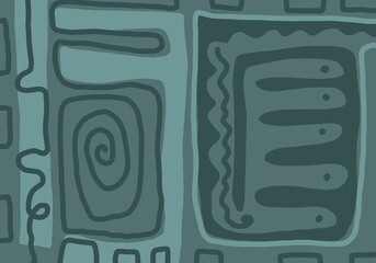 Minimal abstract image for printing. Picture for modern interiors. The picture is painted by hand on a tablet. © neurostructure