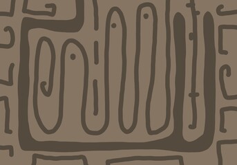 Minimal abstract image for printing. Picture for modern interiors. The picture is painted by hand on a tablet. © neurostructure