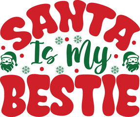 Funny Christmas vector t-shirt design 