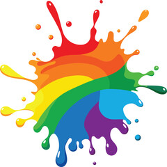 Fototapeta premium vector illustration of a colorful splash