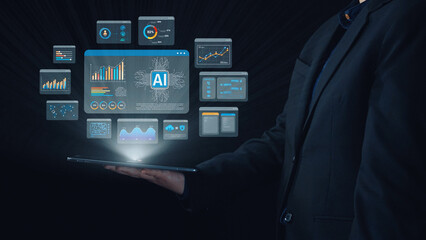 AI Assistant Brain Processor with LLM Technology, Big Data, Machine Learning, Generative AI for Business Support, Future Agentic AI Technology and Artificial Intelligence Prompt Engineering. Elide