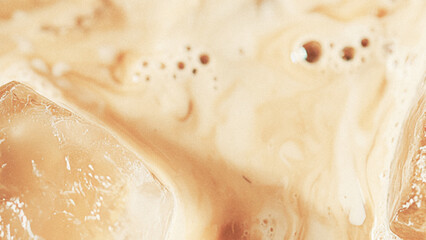 close up of a latte