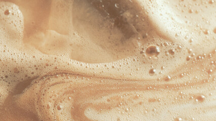 close up of soap coffee