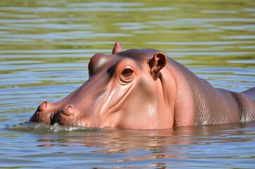 hippopotamus in water