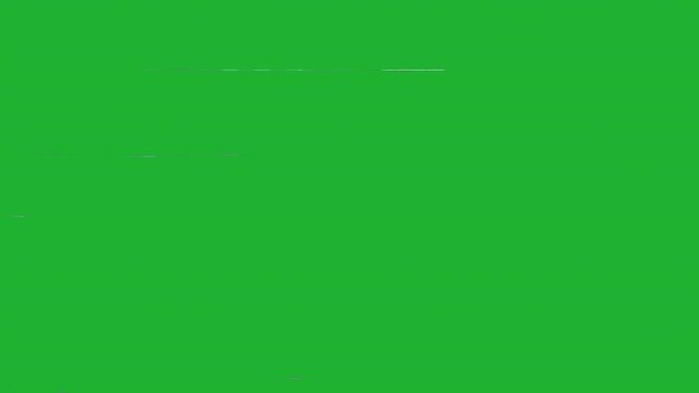 Old VHS Defects Overlay, VHS Horizontal Lines, retro vintage glitch effect, green screen background for easy keying