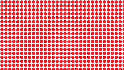 Seamless Red Polka Dot Pattern PNG - Halftone Pop Art Dotted Background Texture
