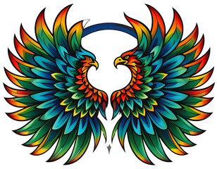 Eagle tattoo and artwork illustration