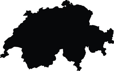 Switzerland map vector illustration scalable eps graphic for general use