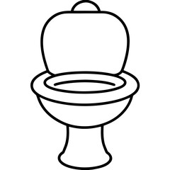 Toilet outline vector, a modern toilet icon art design, black vector of a toilet, simple toilet art, a toilet isolated