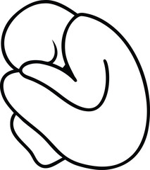 Minimalist Line Drawing of a Single Rose with Transparent Background flower single flower