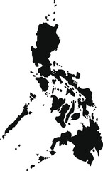 Philippines map vector illustration scalable eps icon geography country outline graphic