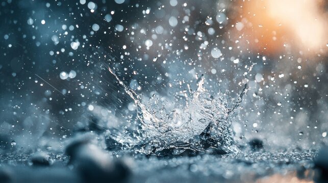 Water splash dynamic motion refreshment lifestyle abstract background concept