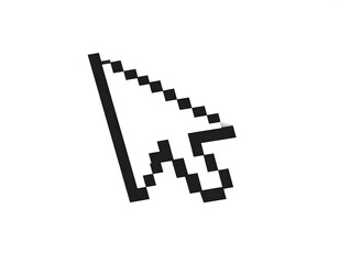Pixelated cursor graphic