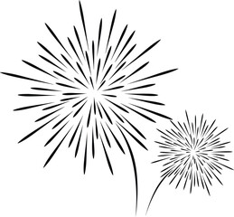 Fototapeta premium A burst of fireworks, symbolizing celebration, joy, and special occasion it represents excitement, festivity, and memorable moments