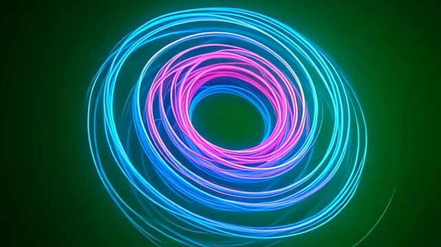 informant an conceptual masterpiece ampere the contemporary blend twisting coil whirlpool with galvanising glow stream helix outbound from the center, jell framing an isolate clean greens