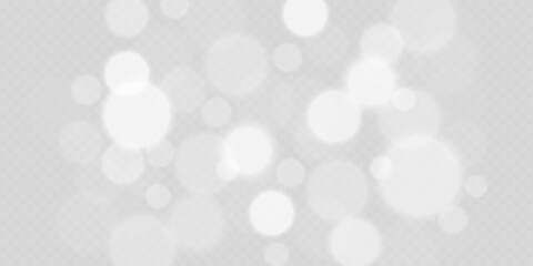 White blurred bokeh effect background for elegant celebration, party and decorative projects