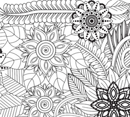 Stationery floral design for adults and kids 