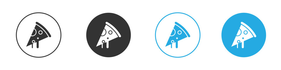 Pizza icon vector design pack. symbol logo.