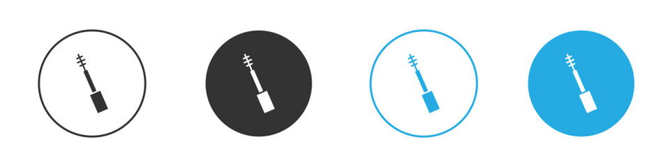 Mascara brush icon vector design pack. symbol logo.