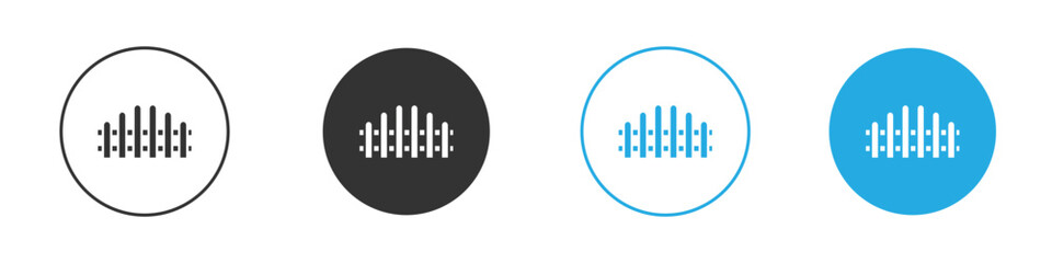 Fence icon vector design pack. symbol logo.