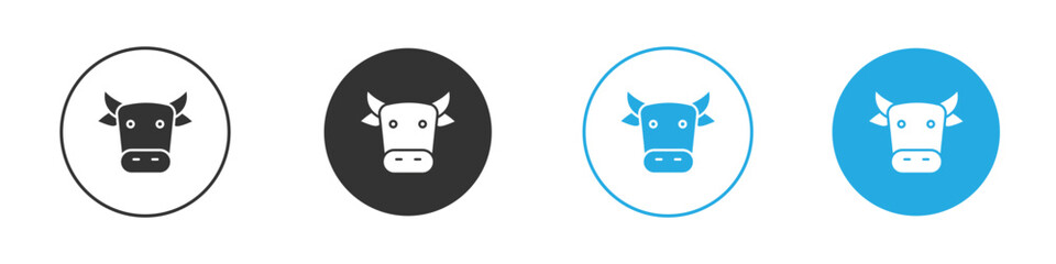 Cow icon vector design pack. symbol logo.