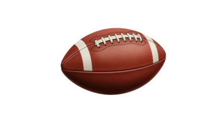 American football isolated on transparent background
