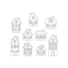 Collection of Simple Winter Houses